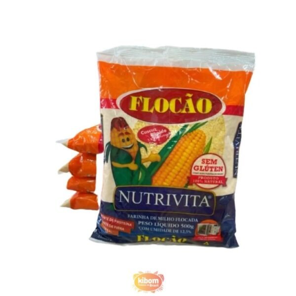 10 UNIDADES Flocao de Milho Nutrivita 500g