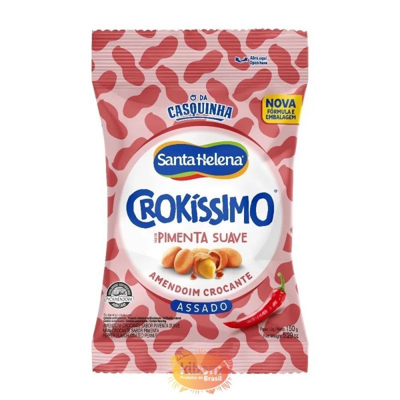 Amendoim Crokíssimo Pimenta Suave 90g VENCIMENTO 07/04/2025