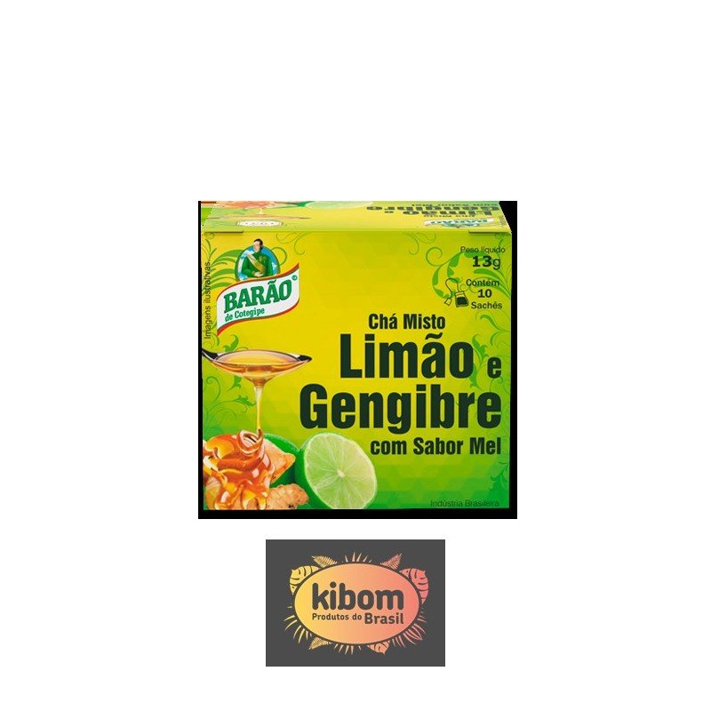 Chá Limao e Gengibre c/ Mel Barao 13g