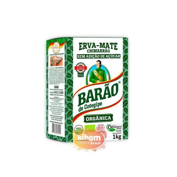Erva Mate (Chimarrao) Orgânica "Barao" 1kg