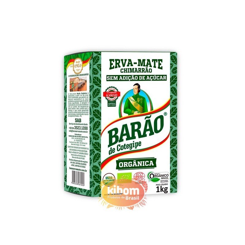 Erva Mate (Chimarrao) Orgânica “Barao” 1kg