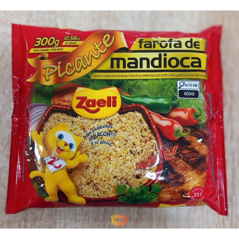 Farofa de Mandioca Picante “Zaeli” 300g