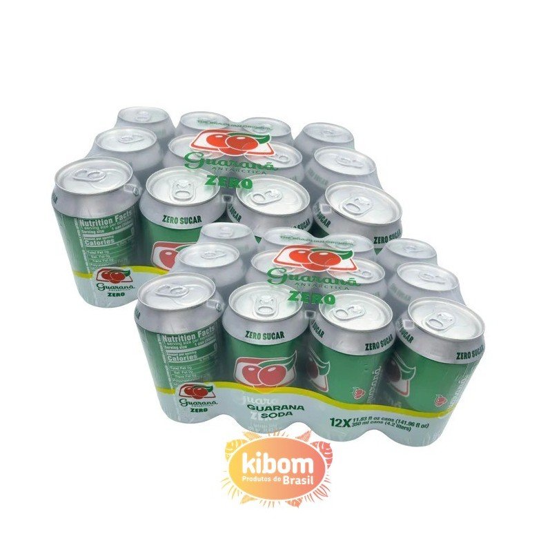 Guarana Antarctica Zero Fardo 24 Latas