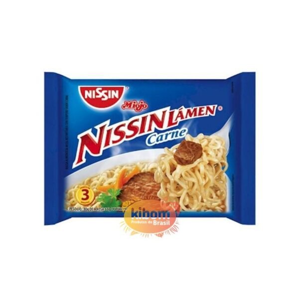 Miojo Nissin sabor Carne VENCIMENTO 27/04/2025