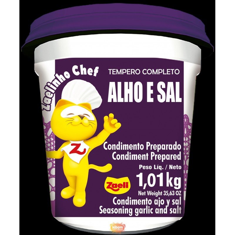 Tempero Alho e Sal “Zaeli” 1,01kg