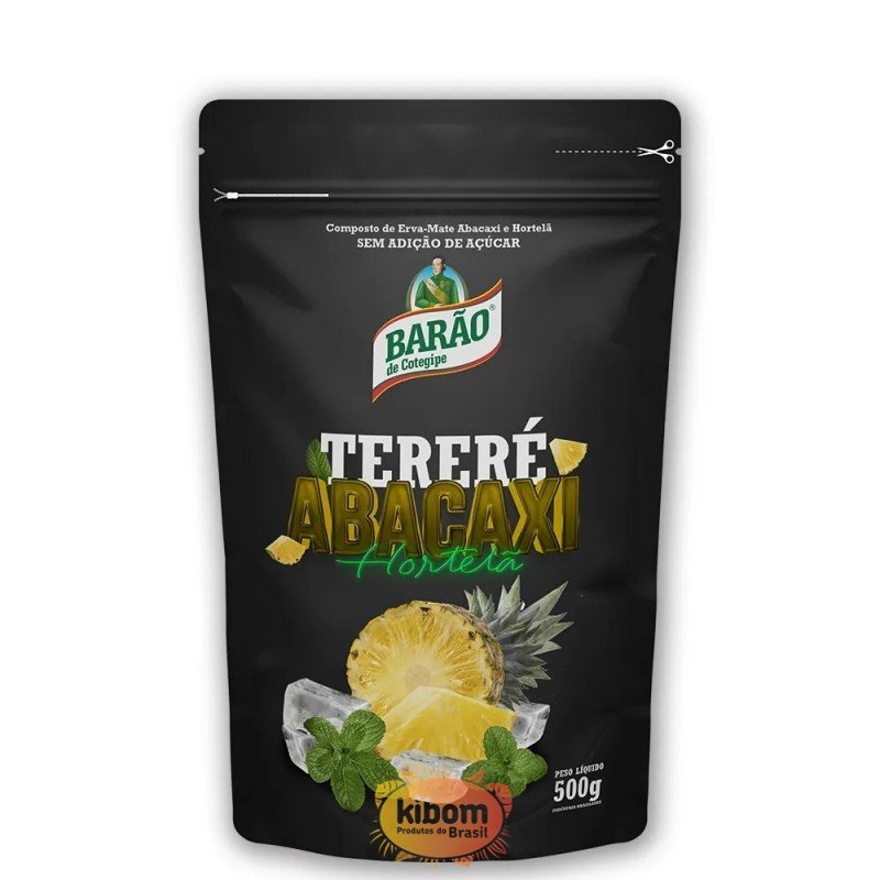 Tereré sabor Abacaxi com Hortela “Barao” 500g